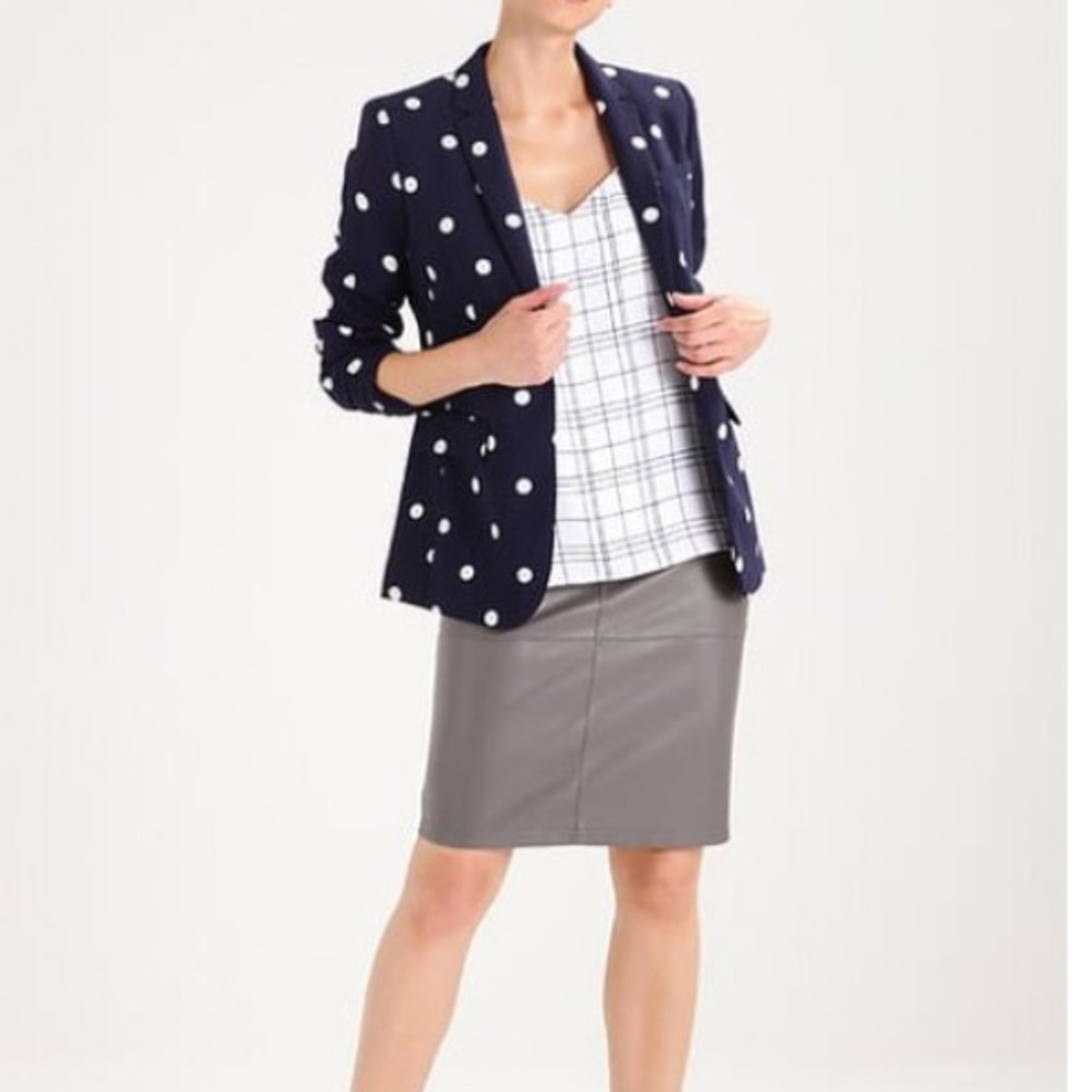 Banana Republic polka dot blazer
